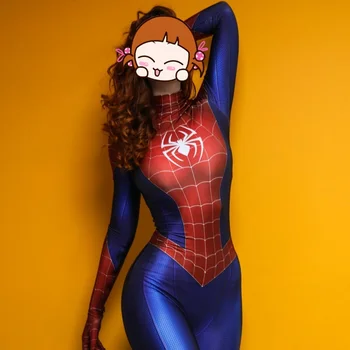 Женский игровой костюм супергероя для девочек PS4, костюм для косплея, боди на Хэллоуин, костюм Зентай, комбинезон для взрослых и детей