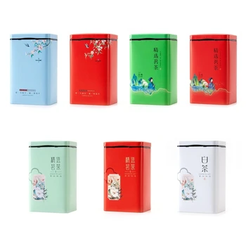 Герметичный контейнер для чая, изысканная жесть в японском стиле, для хранения чайной упаковки, банка для белого чая Лунцзин, банка для черного чая