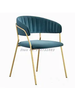Скандинавский обеденный стул современный минималистичный домашний стул со спинкой сетчатый красный ленивый стул для макияжа ногтей повседневный ресторан креативный стул