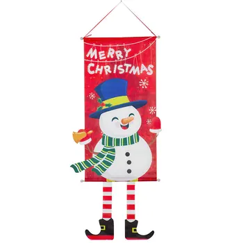 Подвесной флаг, домашний подвесной Санта-Клаус, Счастливого Рождества, Новогодние подарки Navidad, украшение дома, рождественские украшения для дома
