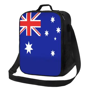 Женская сумка для ланча с национальным флагом Австралии, австралийский патриотический термоохладитель, коробка для ланча, офис для пикника и путешествий