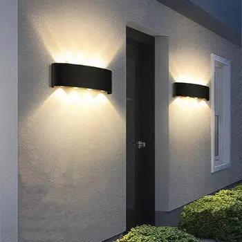 Светодиодный настенный светильник высокой яркости IP64, Водостойкий, нержавеющий, для коридора, наружный настенный светильник