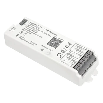 Контроллер Светодиодной ленты LM052 Zigbee 3.0 DC12-24V RGB CCT RGBW 5в1 С Регулируемой Яркостью Совместим С приложением Smart Life APP /Alexa Echo