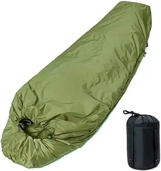 Военный патрульный / промежуточный спальный мешок, часть модульной системы сна из 4 частей для всех сезонов, оливково-серый / черный
