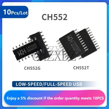 100% Оригинальный низкоскоростной/полноскоростной USB CH552 с недорогим 8-разрядным микроконтроллером E8051 MCU, 10 шт./лот