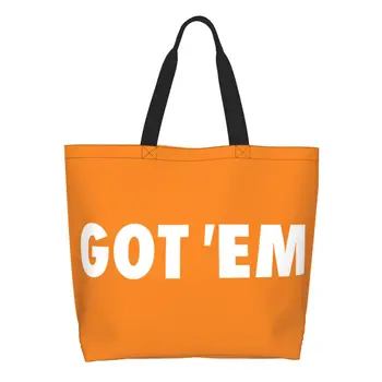 Изготовленные на заказ Холщовые сумки для покупок Got Em Женские Портативные сумки для покупок в продуктовых магазинах Большой емкости