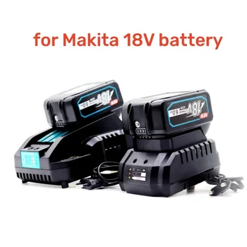 Новейший Аккумулятор BL1830 18V 6000mAh и зарядное устройство Для Makita 18V Battery Перезаряжаемые Сменные Инструменты BL1840 BL1850 BL1860 BL1860B
