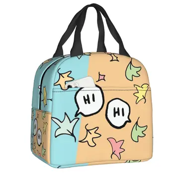 Изготовленная на заказ сумка для ланча Hearstopper Hi - Hi, мужская и женская сумка-холодильник, теплый изолированный ланч-бокс для детей, школьные термосумки, сумка для ланча