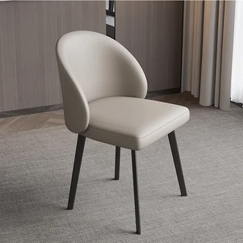 Минималистичный обеденный стул, легкий Роскошный Домашний Дизайнерский стул для кафе для отдыха, Современный минималистичный обеденный стол со спинкой