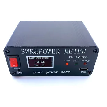 FM AM SSB 1,8 МГц-50 МГц КСВ Мощность Ваттметр КСВ и Измеритель мощности Пиковая мощность 120 Вт PWR КСВ Метр