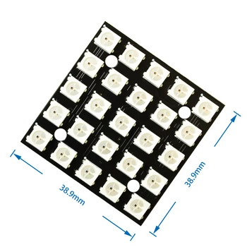 Светодиодная матрица WS2812 LED 5050 RGB 5x5 5*5 25 для Arduino
