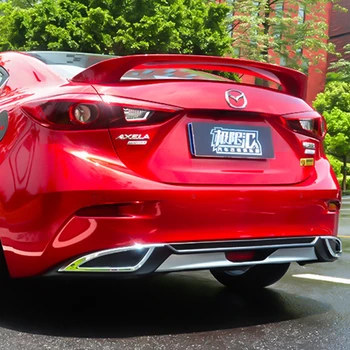 Для Mazda 3 Axela 2014-2017 Диффузор Заднего Бампера Бамперы Для губ Защитная Накладка Для Mazda3 Axela Бампер Спойлер 2014