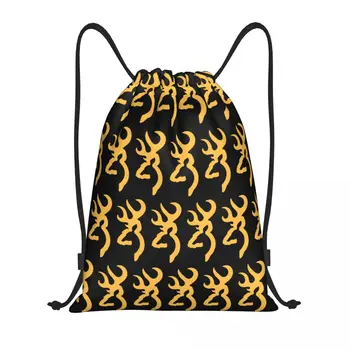 Сумки-рюкзаки с логотипом Browning на шнурке, женские и мужские легкие сумки для занятий спортом в тренажерном зале, сумки для йоги