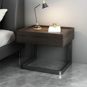 Современный художественный прикроватный столик Advanced Sense Расположение подвесок прикроватный столик древесность Мебель Comodini Camera Da Letto