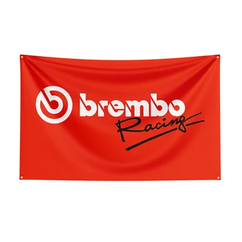 90x150 см, Флаг Brembos, Автомобильный баннер из полиэстера с надписью Raclng для декора 1