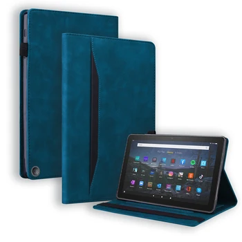 Бизнес-Кошелек Funda Для Amazon Fire HD 8 Plus Case 2022 2020 Smart Tablet Cover TPU Задняя Оболочка Fire HD8 2018 2017 2016 2015
